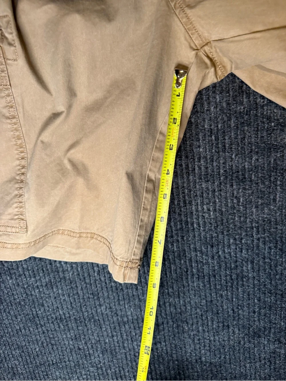 No Boundaries Men's Tan Drawstring Cargo Shorts NWT New S (28-30)